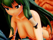 [MMD] Sanae and Tenshi pregnancy challenge