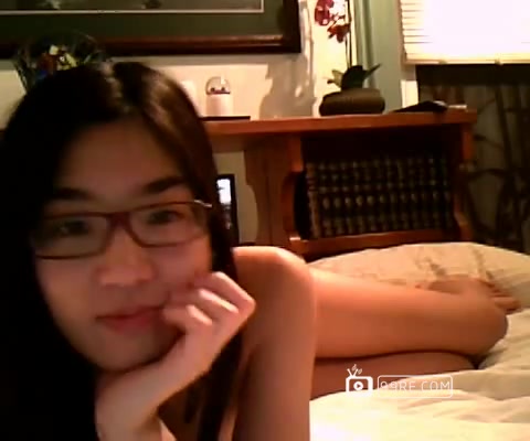 华裔眼鏡美女和外国男友房间愛