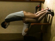 與猛男酒店激情嗨皮，高跟黑絲制服